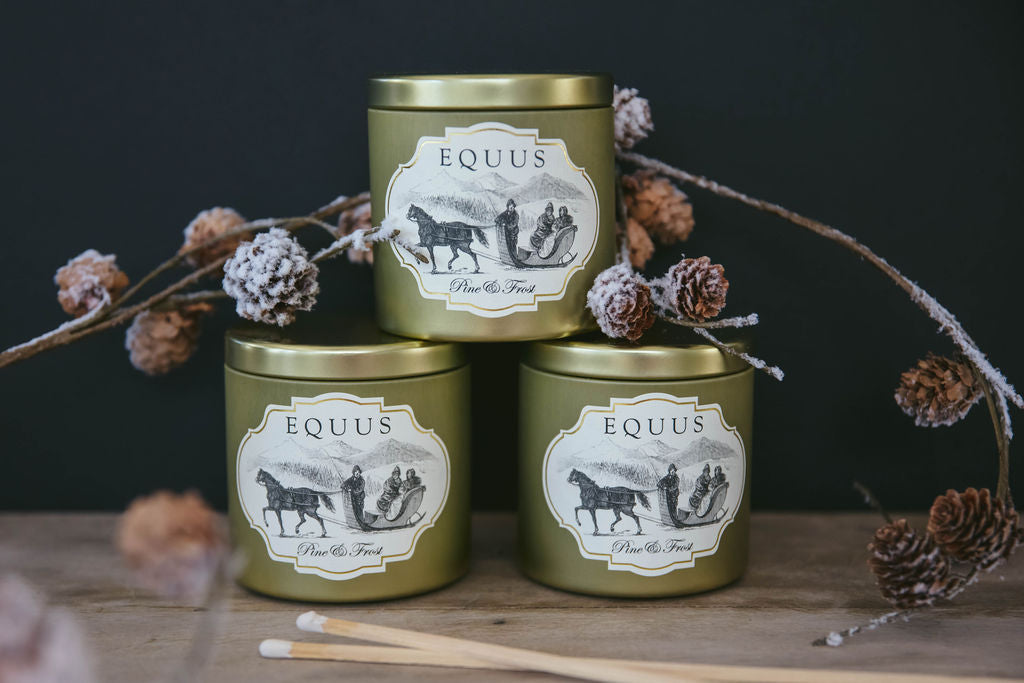 Pine & Frost Equus Candle // Luxury Equestrian Candle
