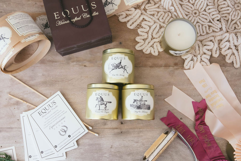 Pine & Frost Equus Candle // Luxury Equestrian Candle