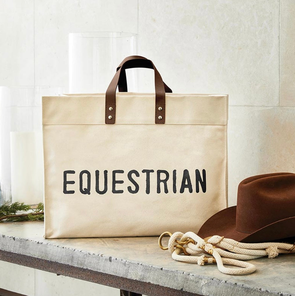 EQUESTRIAN Canvas Tote