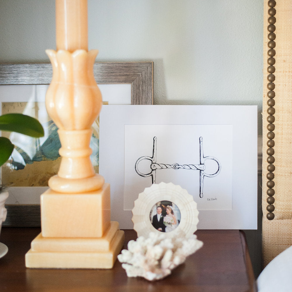 Full Cheek Twisted Bit Print, Signed & Matted