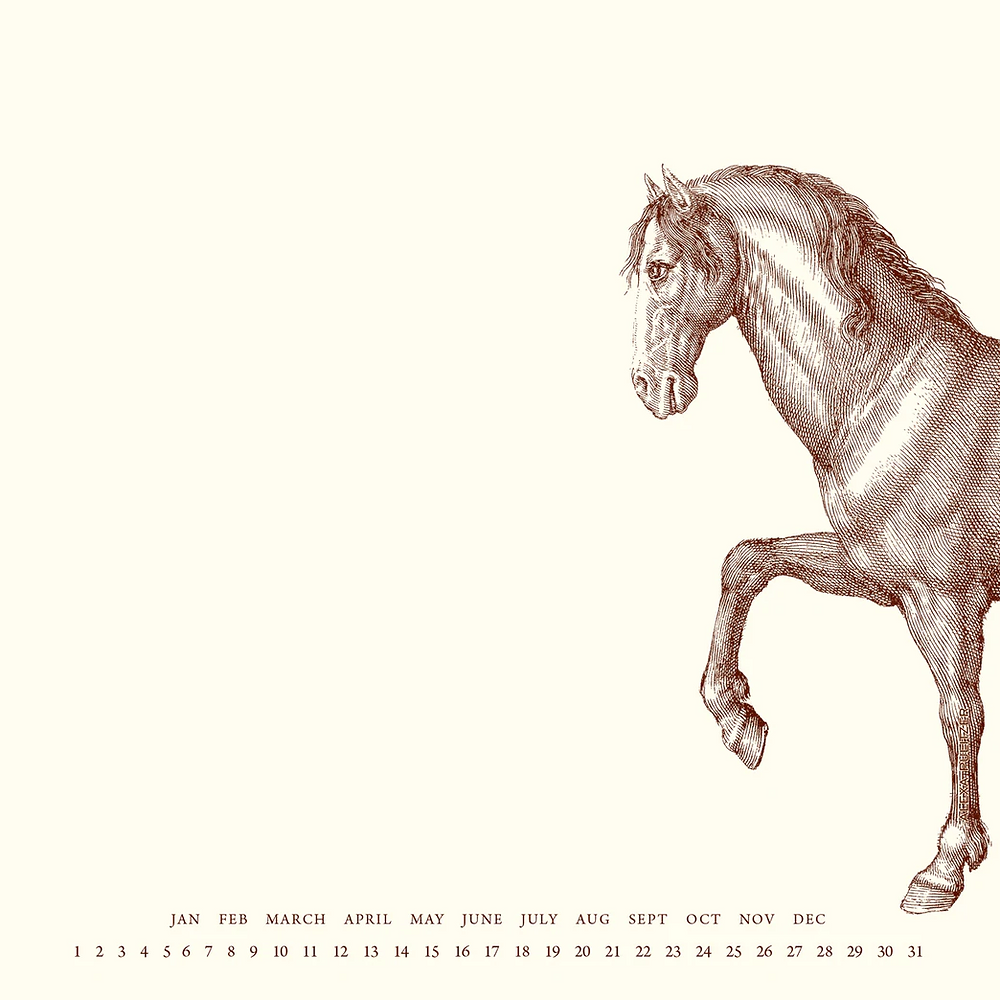 Prancing Horse Mousepad/Notepad