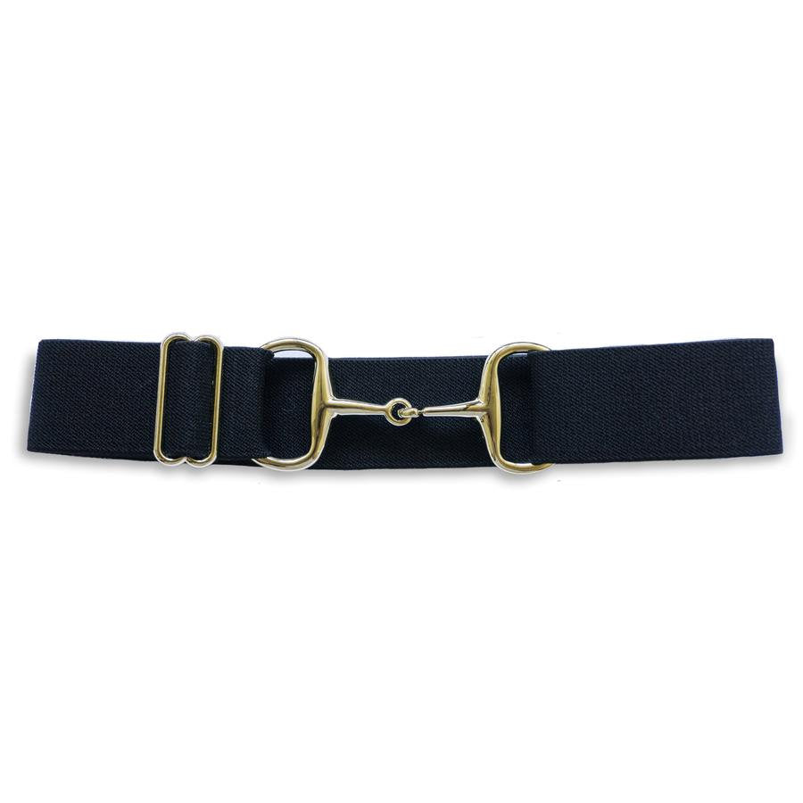 BLACK GOLD/SILVER BELT - 2"