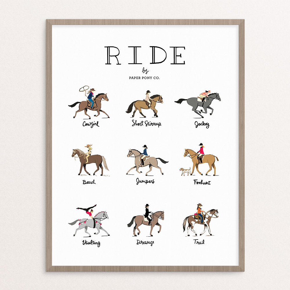 Ride Horses Art Print