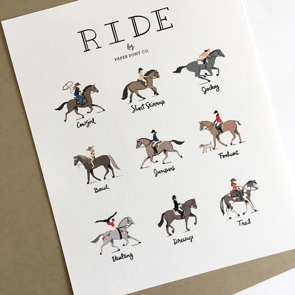 Ride Horses Art Print