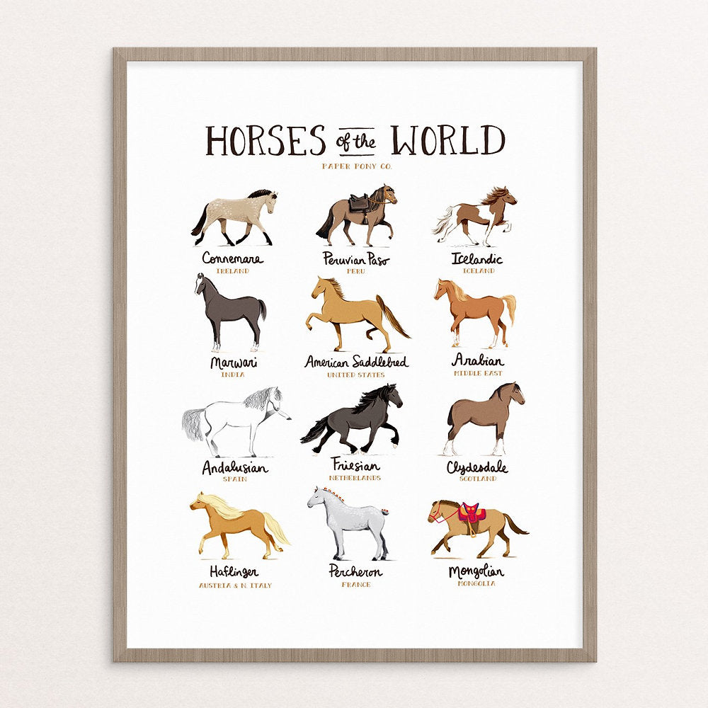 Horses of the World Art Print