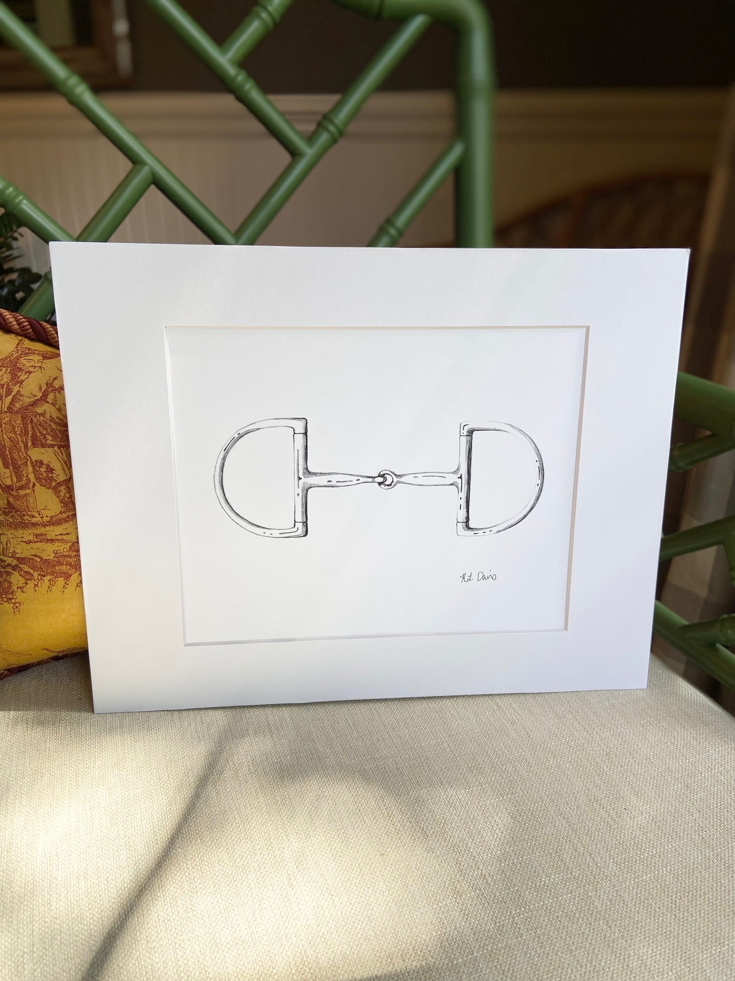 Hunter D-Ring Print, Signed & Matted