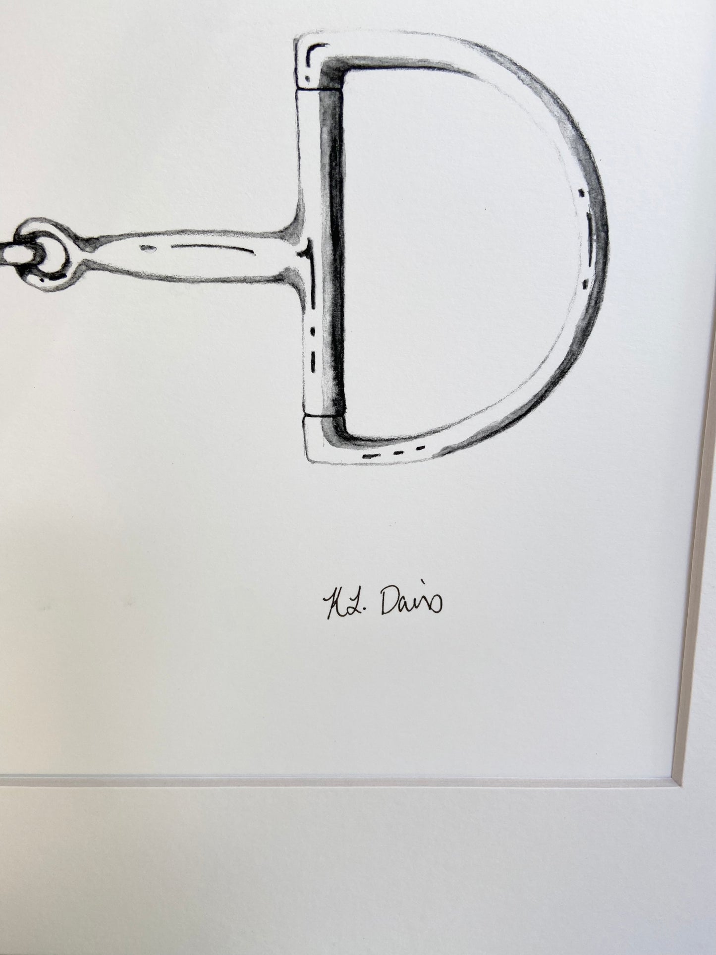 Hunter D-Ring Print, Signed & Matted