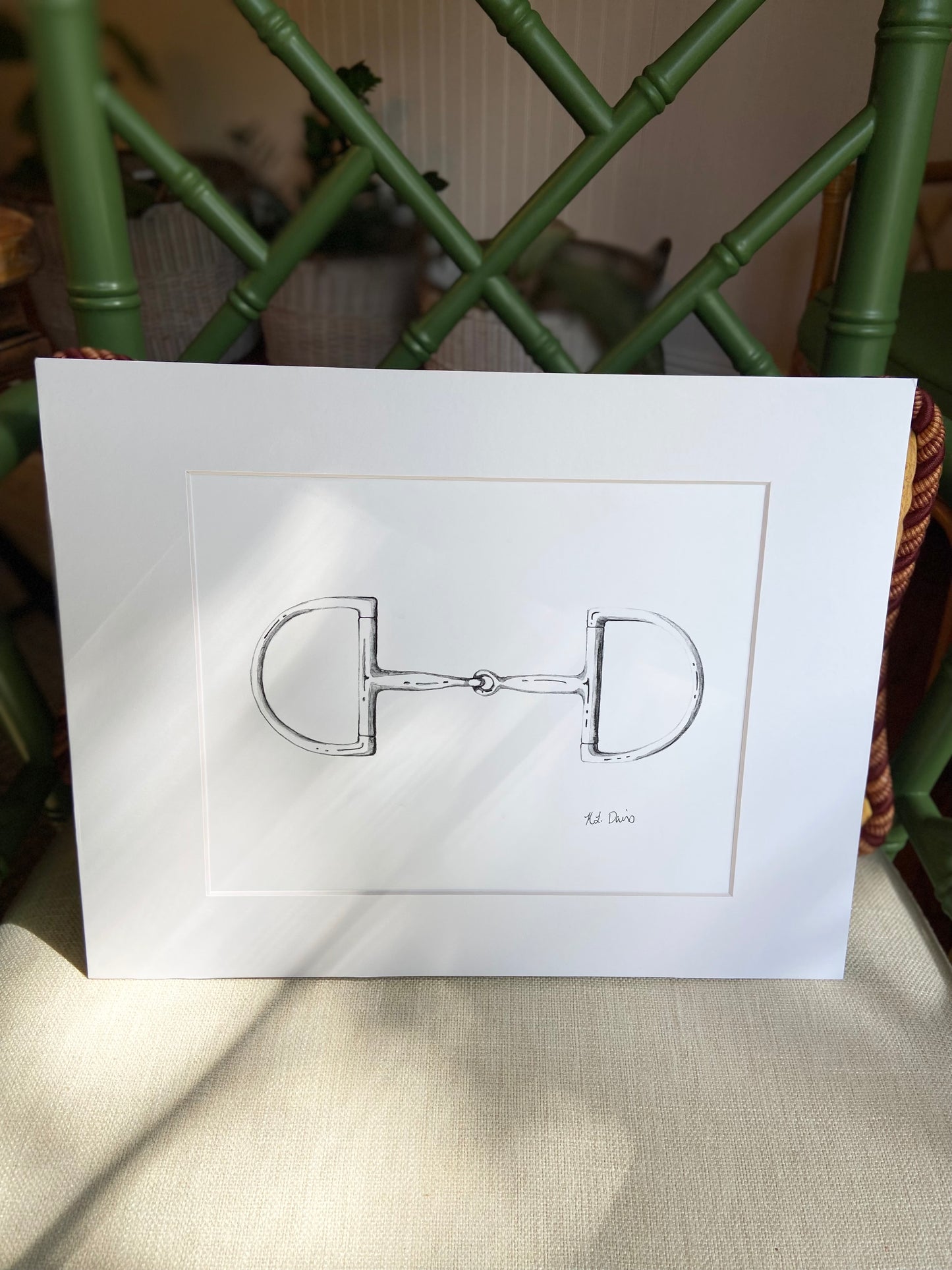 Hunter D-Ring Print, Signed & Matted