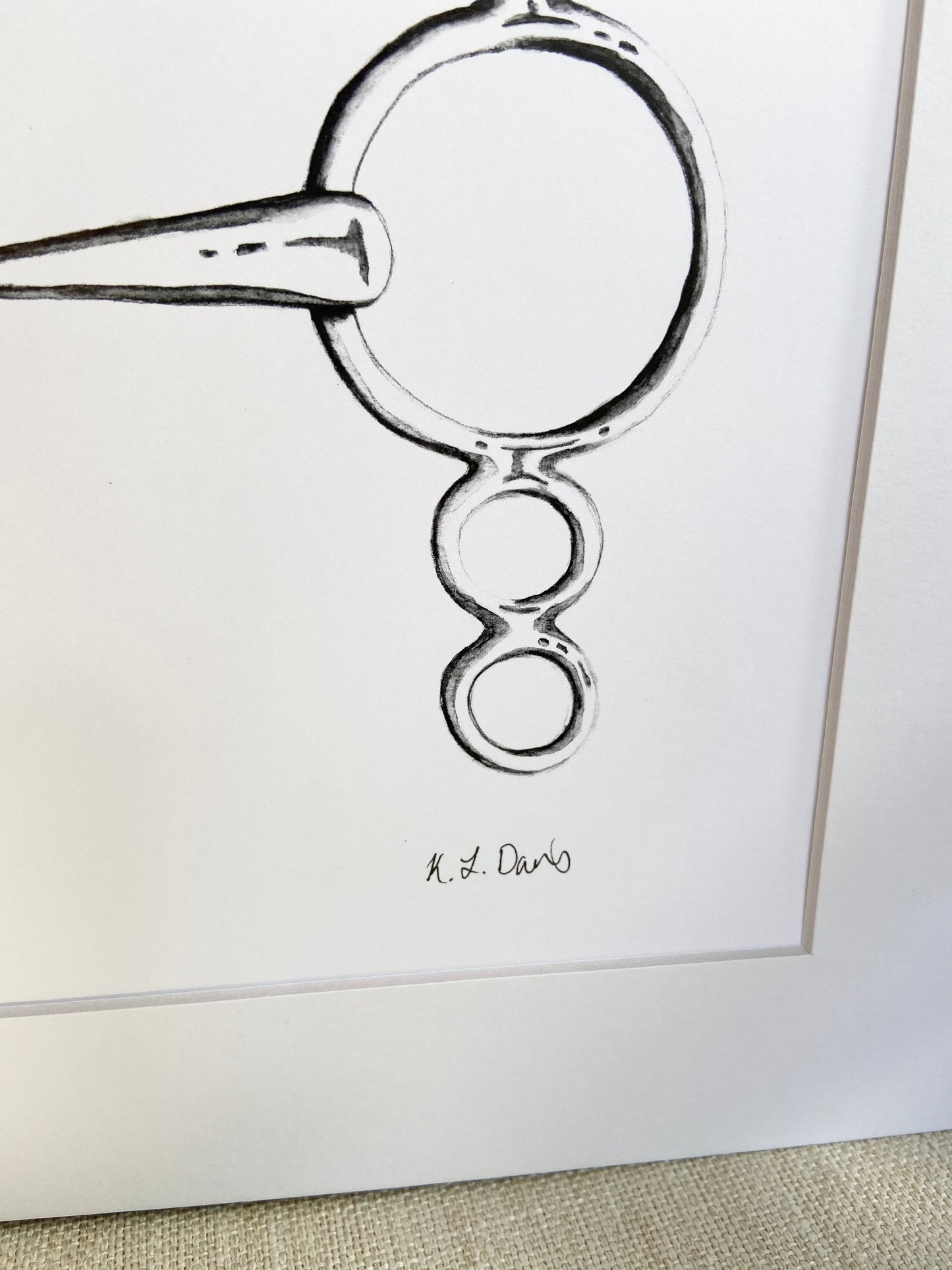 Elevator Bit Print, Signed & Matted