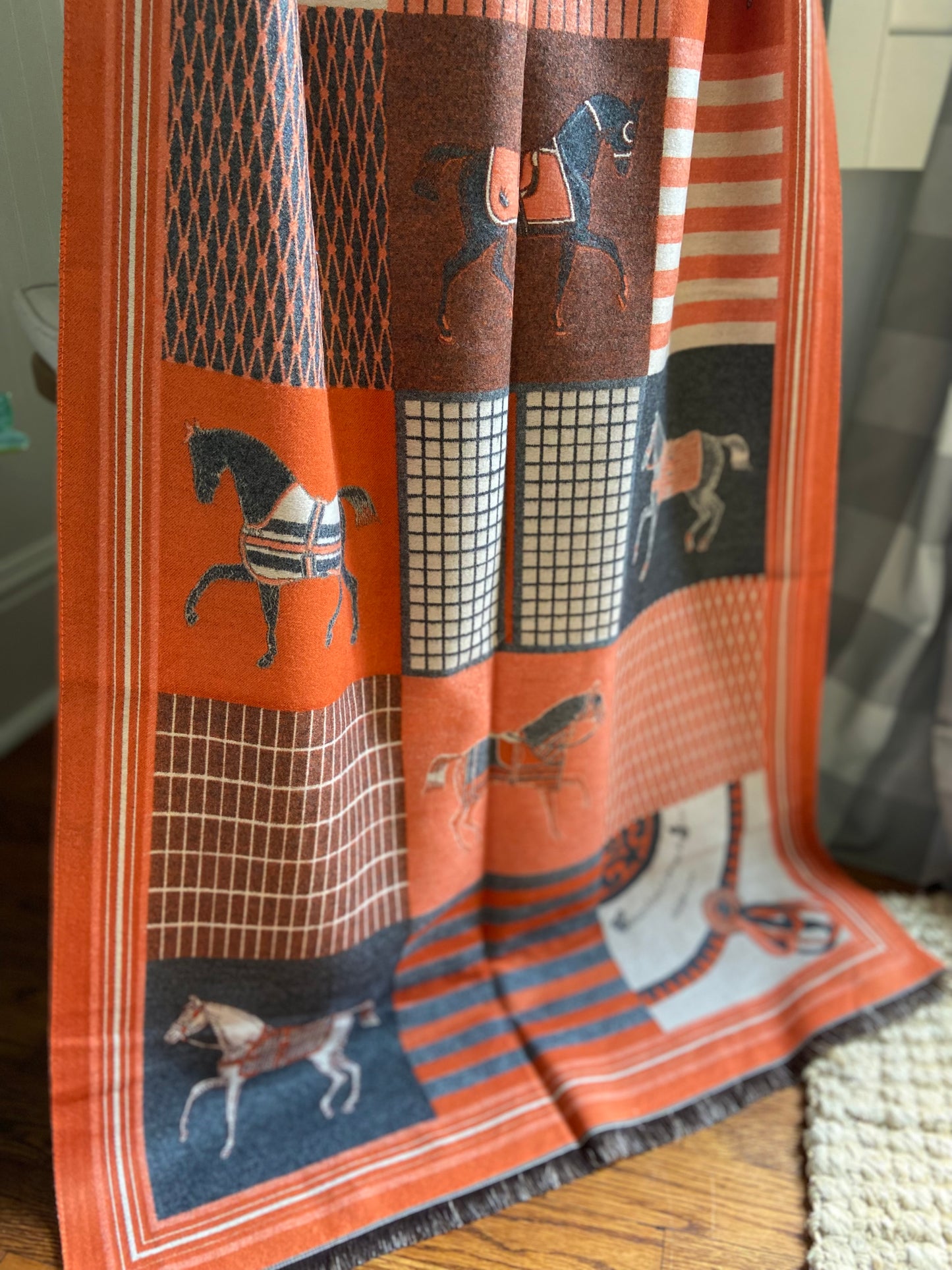 Chestnut Orange Throw/Wrap