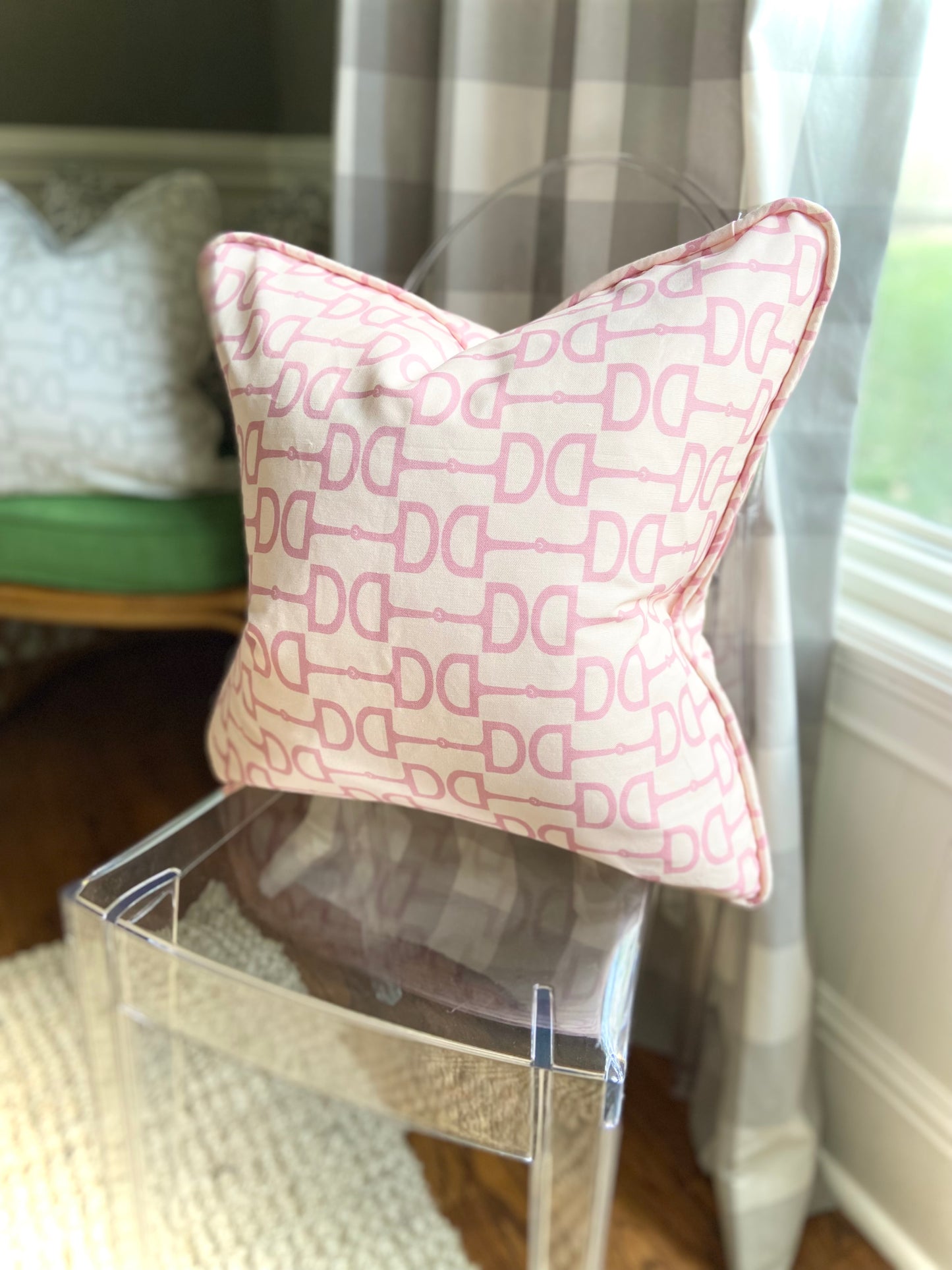 Bit & Boujie Equestrian Pillow