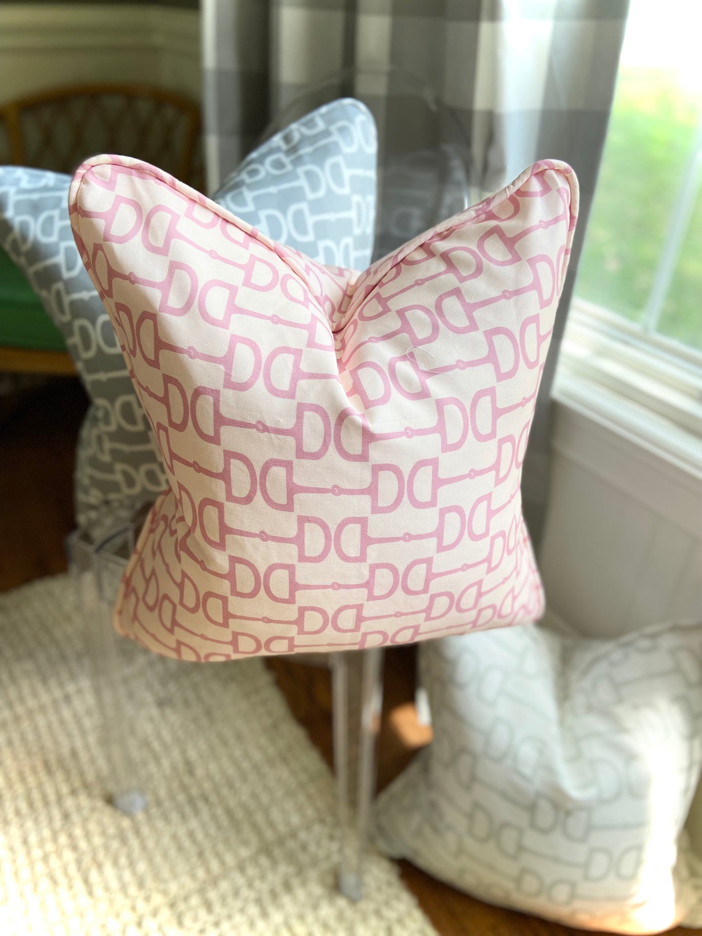 Bit & Boujie Equestrian Pillow