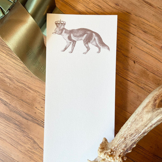 Royal Fox Long Notepad