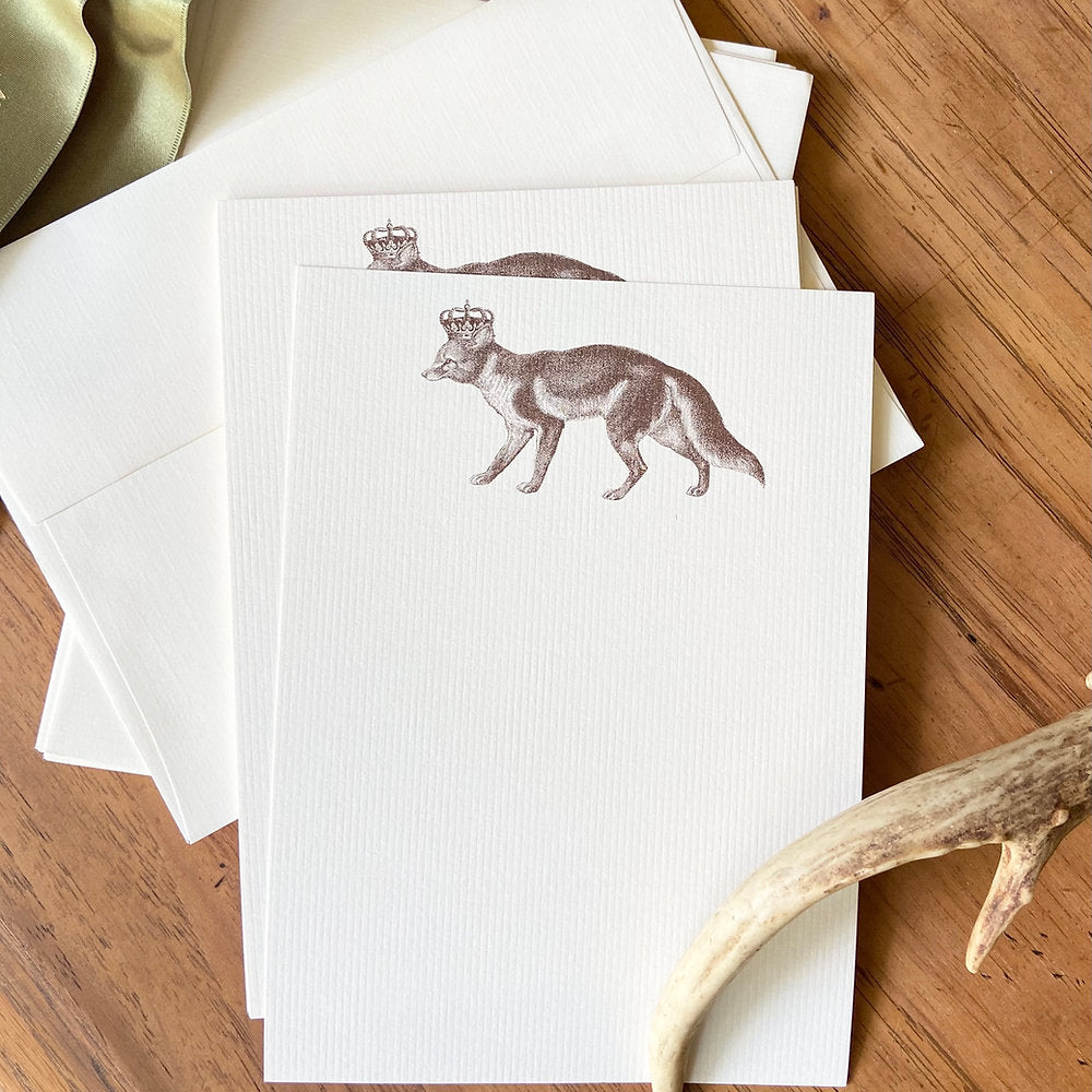 Royal Fox Notecards & Envelopes (10)