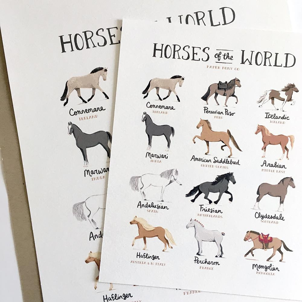 Horses of the World Art Print